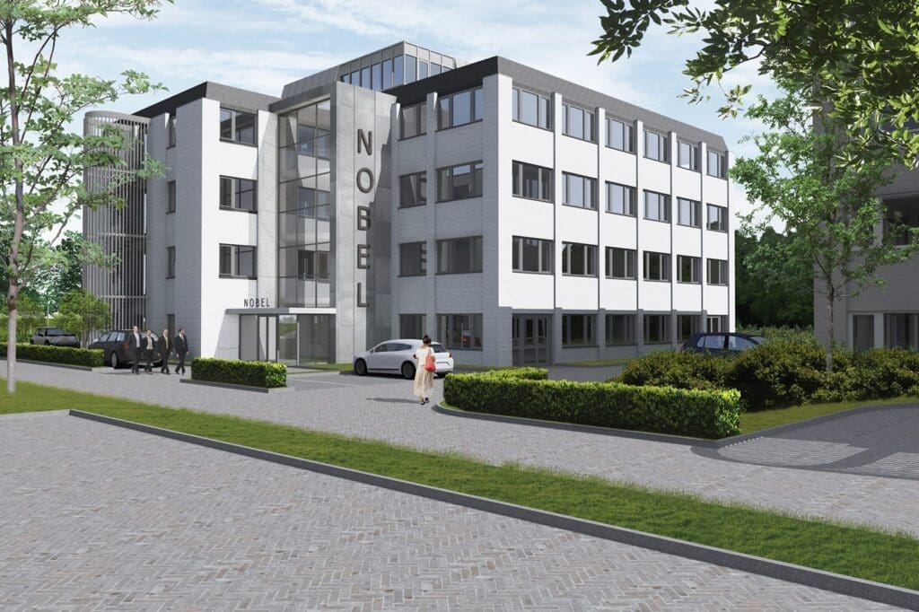 Impressie revitalisatie kantoorgebouw Nobel