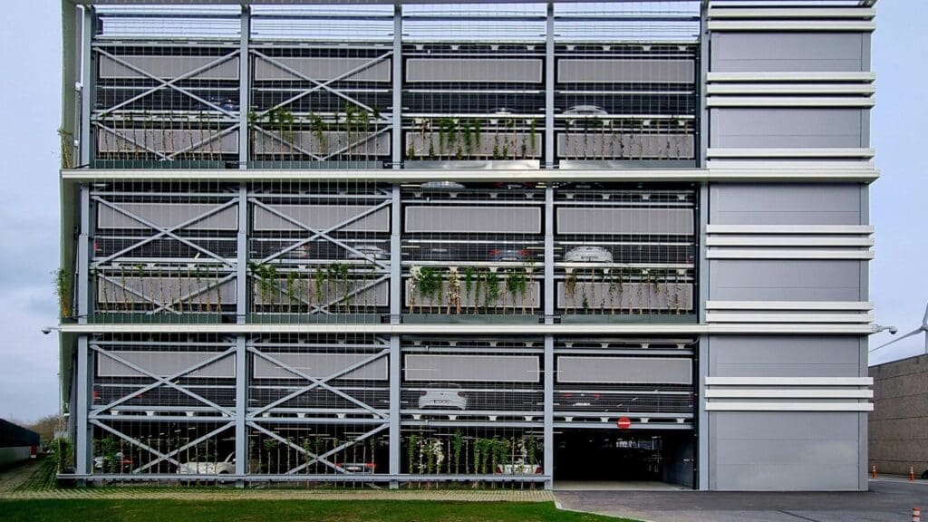 Uitbreiding parkeergarage Puurs België