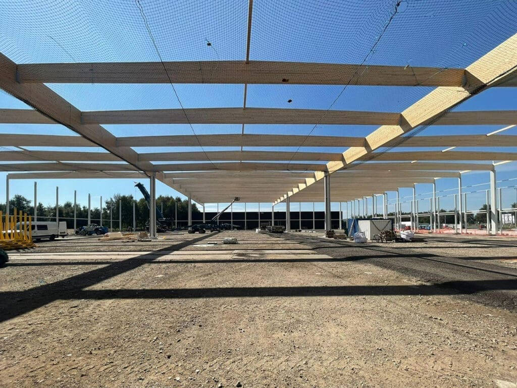 Voortgang bouw hybride bedrijfsgebouw Schiphol Oost